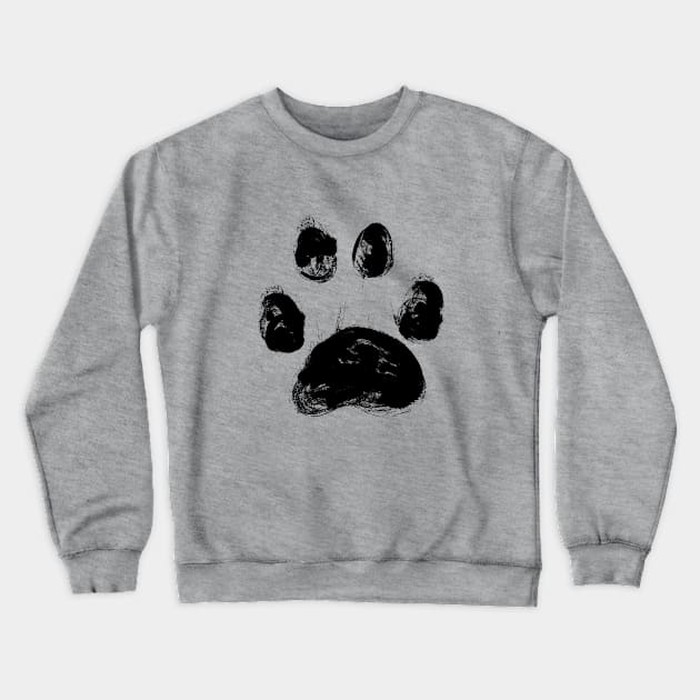 Paw Print Crewneck Sweatshirt by kellyoconnell